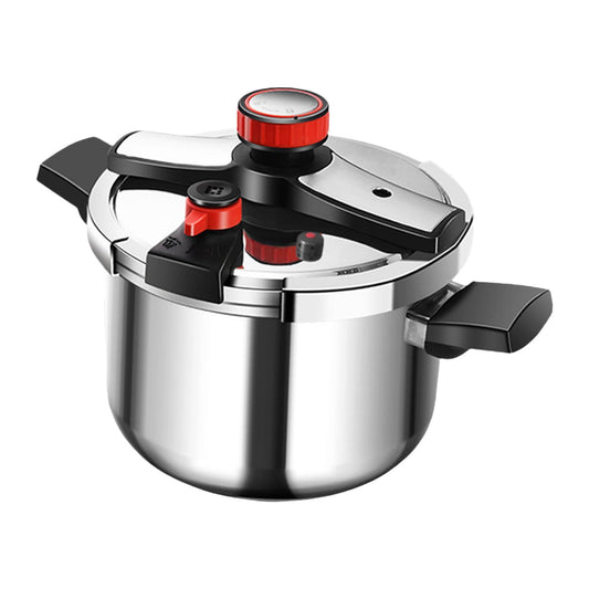 WeiLaiKeQi 304 Stainless Steel Pressure Pot with Easy Opening Lid,Easy to Clean,Cookware,Pressure Canner for Family Home 6L