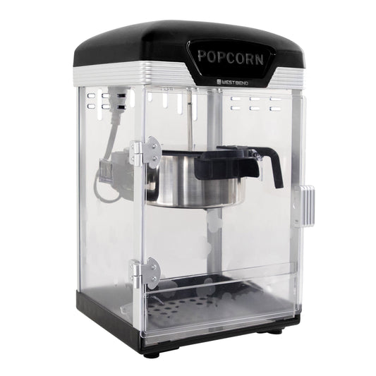 West Bend Theater Crazy 4 Qt. Popcorn Machine with Bags, in Black (PCWBTCBK13)