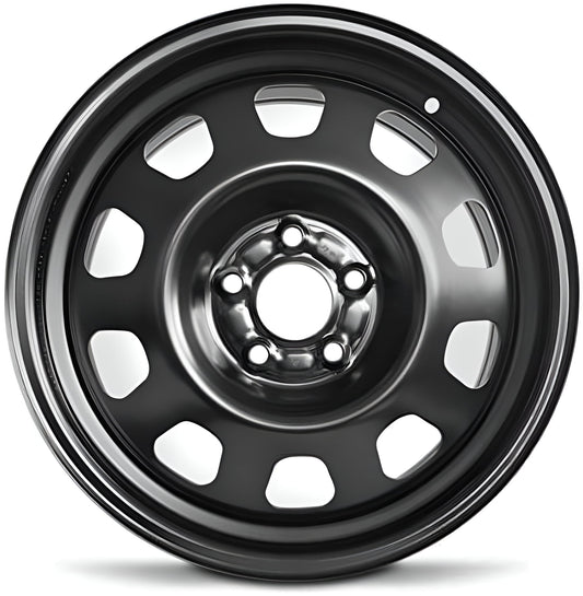 Wheel Rim for 2007-2014 Dodge Avenger 17x6.5 in Painted Black Steel Rim Direct Fit