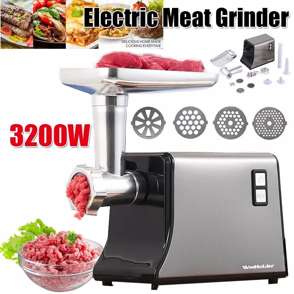WinHolder Heavy Duty Commercial 3200W Electric Meat Grinder Sausage Stuffer Maker Mincer