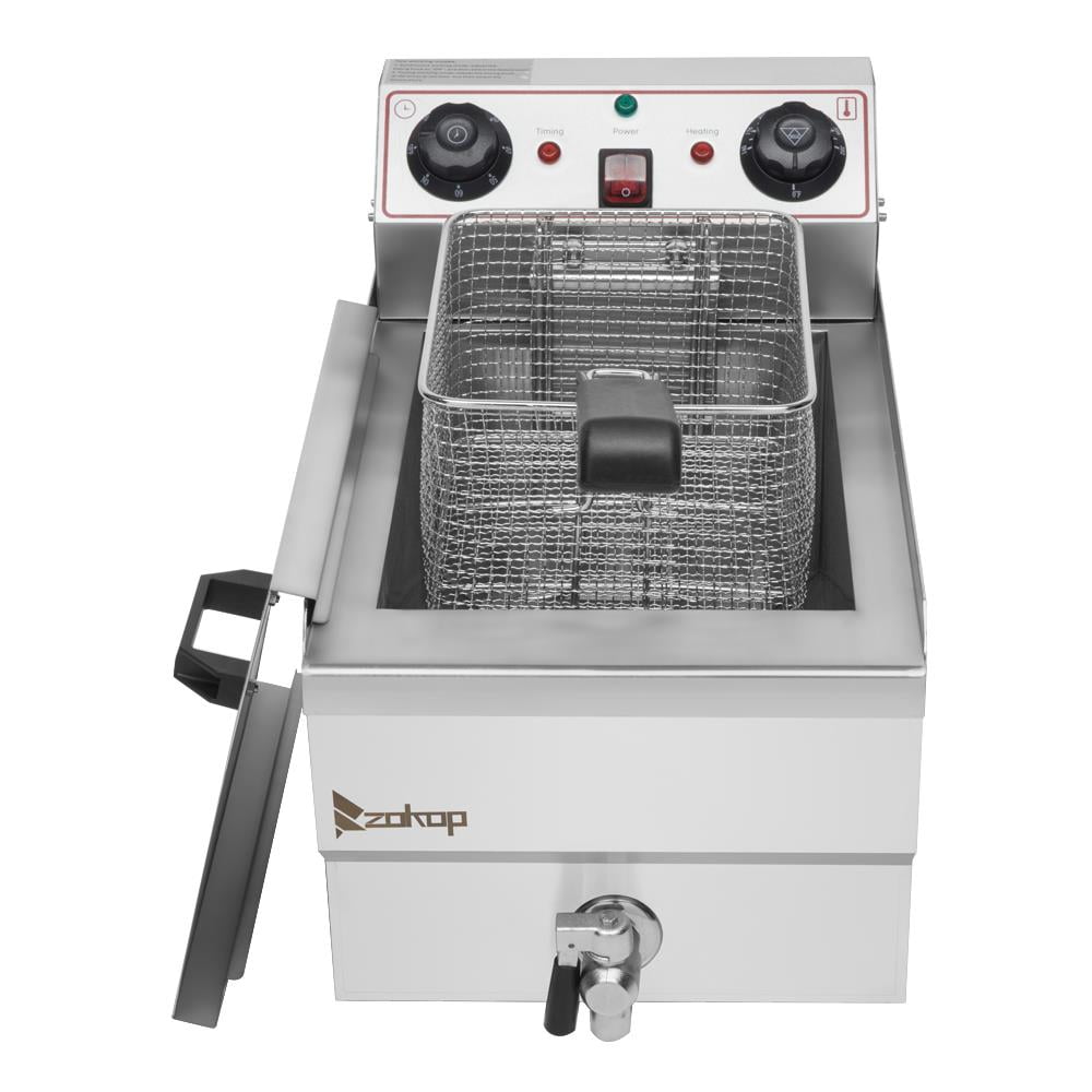 Winado 1500W 12.5QT Stainless Steel Commercial/Home Electric Deep Fryer