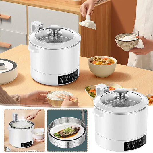 YOFOKO Electric Sugar-Free Rice Cooker - 3L Smart Multi-Function Pot, 110V Removal Rice Cooker, Low Sugar Rice Cooker with Low Carb Rice Steamer Basket, 5 Speed Adjustable, Touch Control