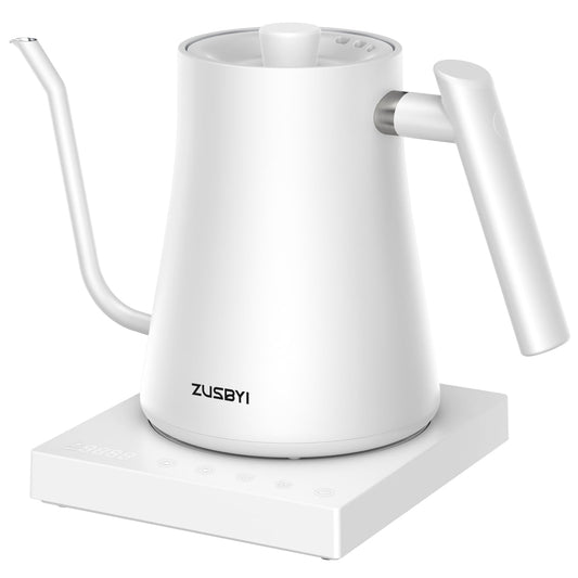 ZUSBYI Electric Gooseneck Kettle(1L), 1500W BPA Free Electric Kettle, Stainless Steel Tea Kettle Coffee Kettle, Electric Hot Water Kettle