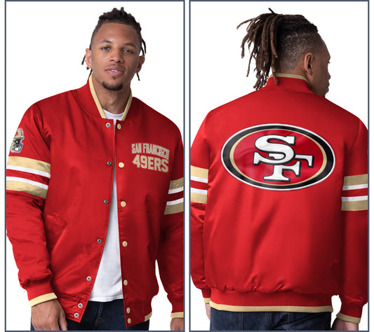 NFL Starter Satin Twill Snap Front Jacket