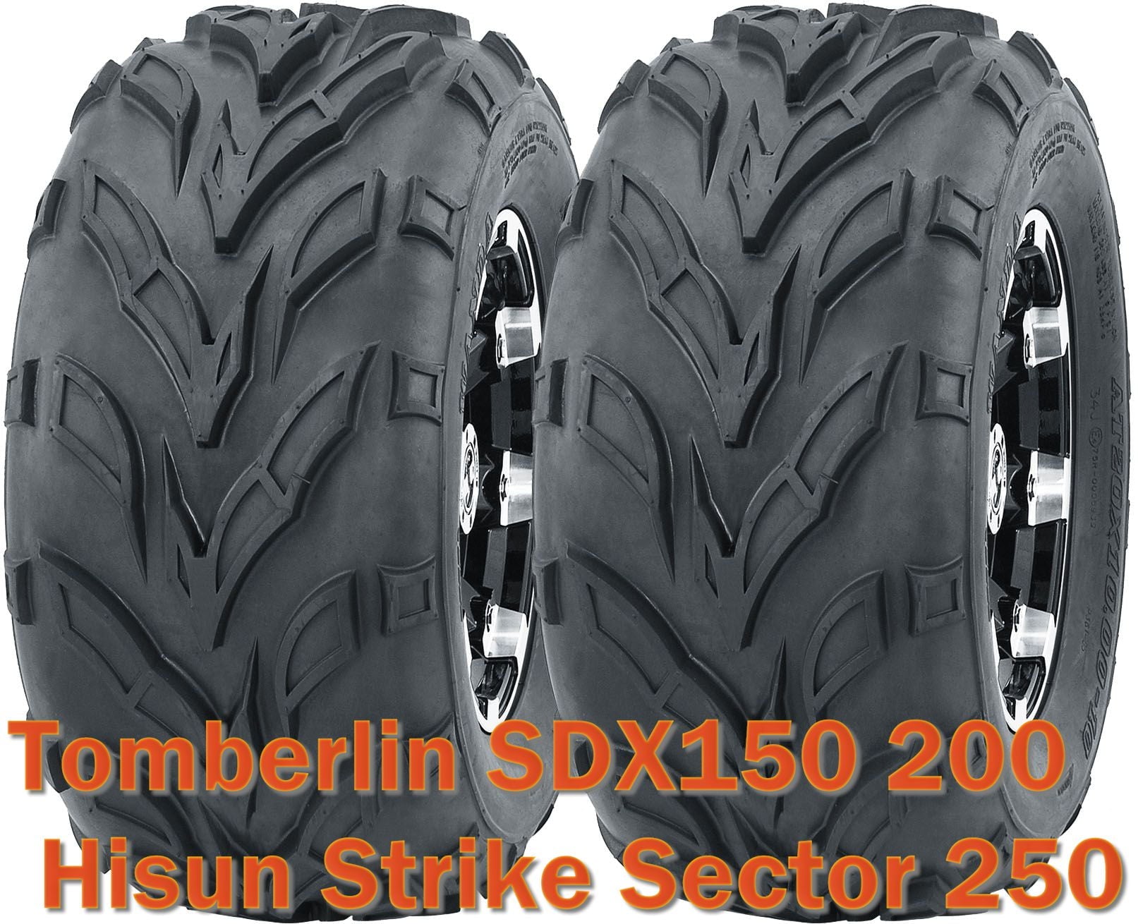 Tomberlin SDX150 200 Hisun Strike Sector 250 ATV front tires set 22x7-10 22x7x10