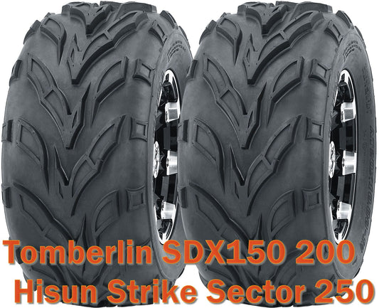 Tomberlin SDX150 200 Hisun Strike Sector 250 ATV front tires set 22x7-10 22x7x10