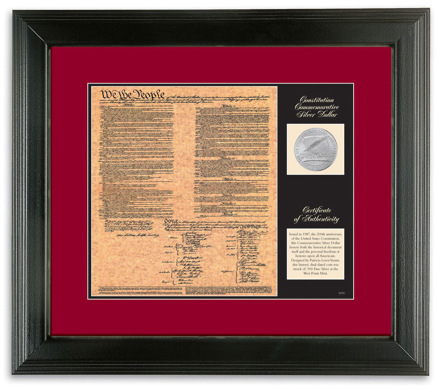 Birth of a Nation Constitution Coin Frame