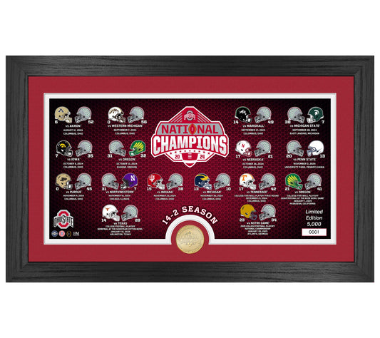 Highland Mint Ohio State 2025 CFP Champ DuelingFrame