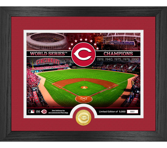 Highland Mint Cincinnati Reds Bronze Coin Stadim Photo Mint