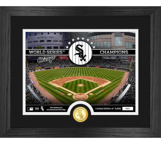 Highland Mint Chicago White Sox Bronze Coin Staium Photo Mint
