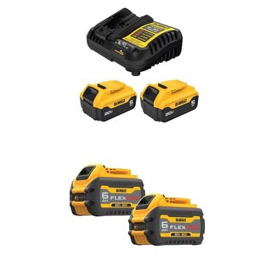 DEWALT 20/60V MAX Battery &amp; 20V MAX Lithium-Ion Starter Kit Bundle