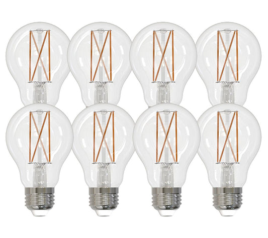 Bulbrite 8.5W LED A19 2700K Filament Bulb 8PK