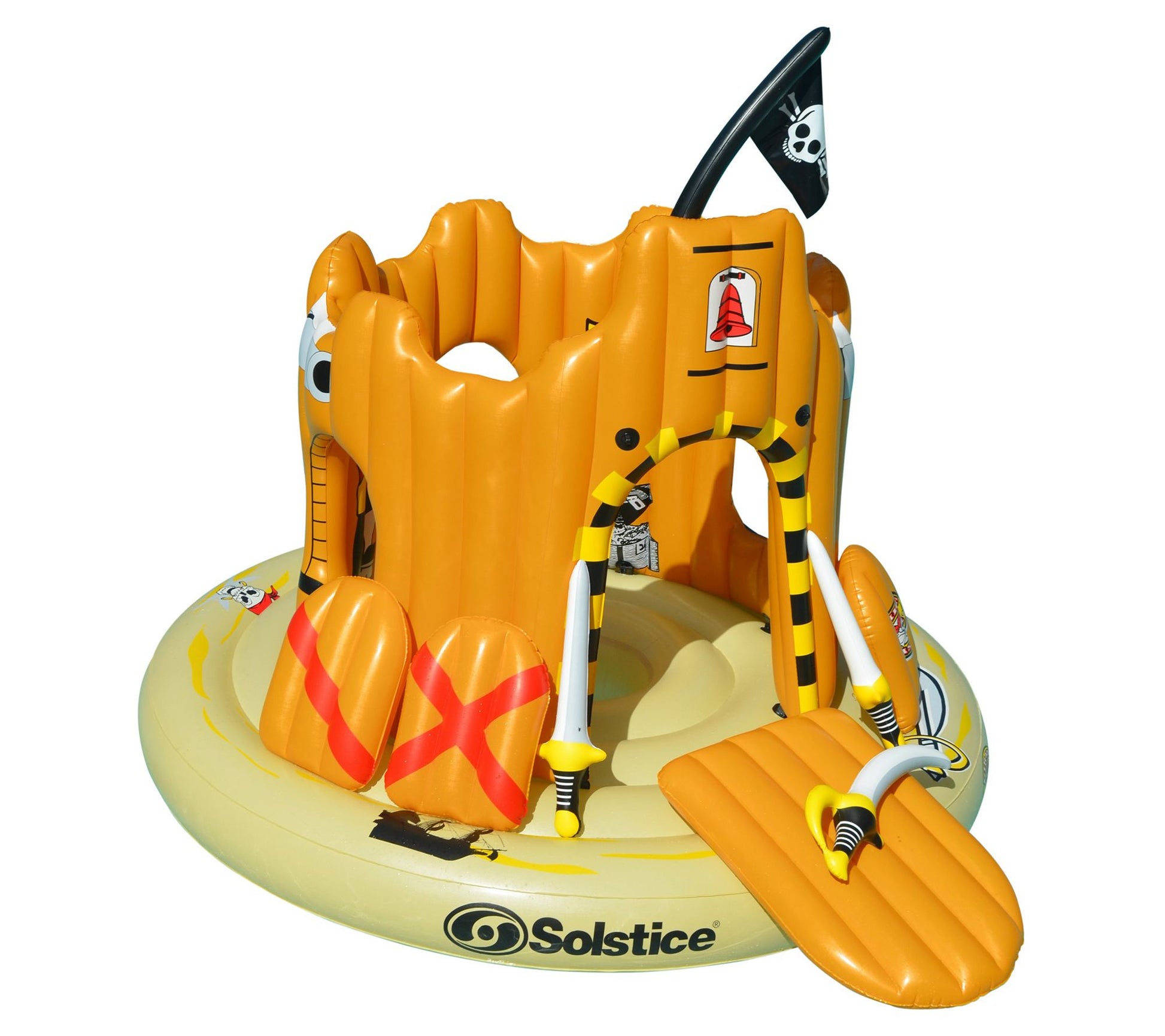 Swim Central 82" Inflatable Pirate Castle Float