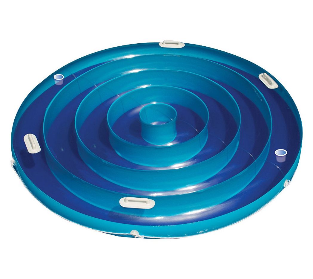 Swim Central 84" Inflatable Jumbo Island Swimming Pool Raft