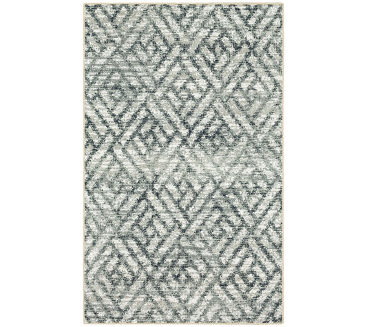 Scott Living Origami Diamond Gray 7'6" x 10' Area Rug