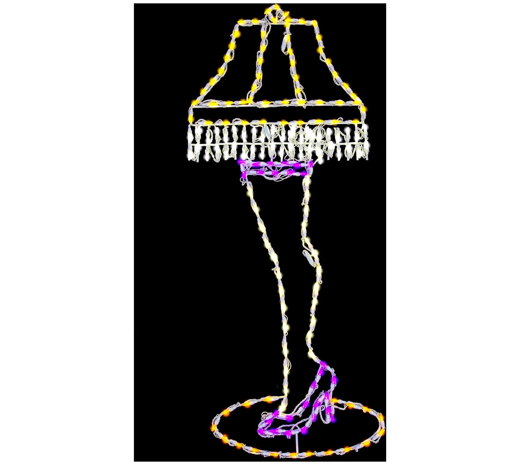 Fraser Hill Farm 52"H x 21"W Leg Lamp LED Lights, Large Outdoo