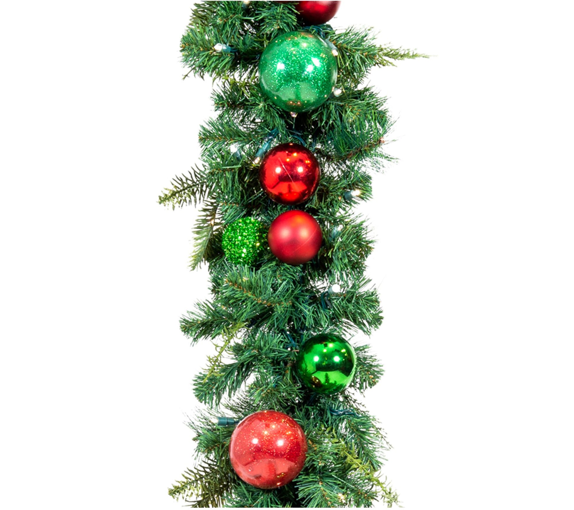 Village Lighting 9' Pre-Lit LED Garland - Christmas Cheer
