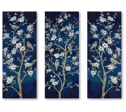 Courtside Market Blue & Gold III 3-Piece Canvas Set