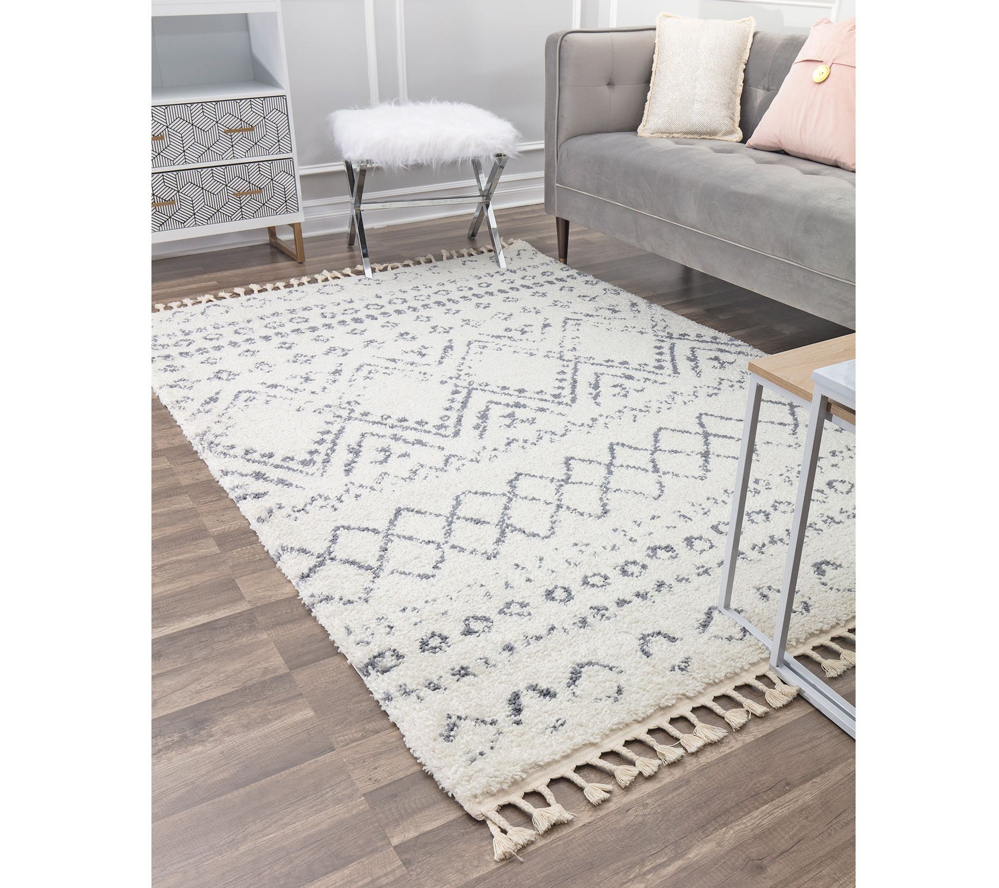 Rugs America Moon MS10 Tribal Moroccan 5' x 7' Area Rug