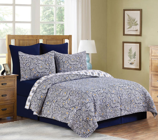 Serena 3-Piece Cotton Full/Queen Quilt Set by Valerie