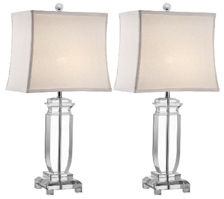 Set of 2 Olympia Crystal Table Lamps by Valerie