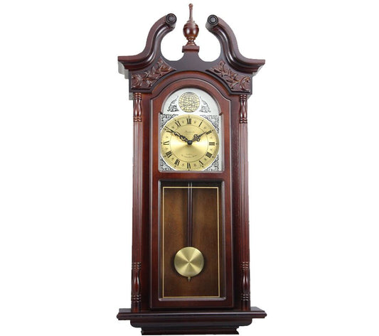 Bedford Clock 38" Grand Antique Style Chiming Wall Clock