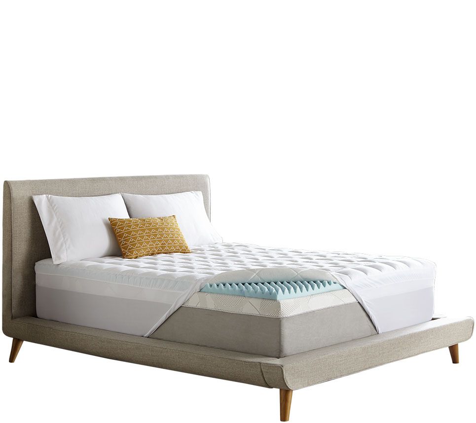 ComforPedic by Beautyrest Foam/Fiber 5.5" Reversible FL Toppe