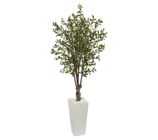 6' Olive Artificial Tree in Planter by Nearly Natural