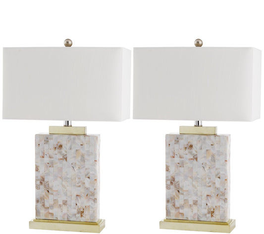Safavieh Set of 2 Tory Shell Table Lamp