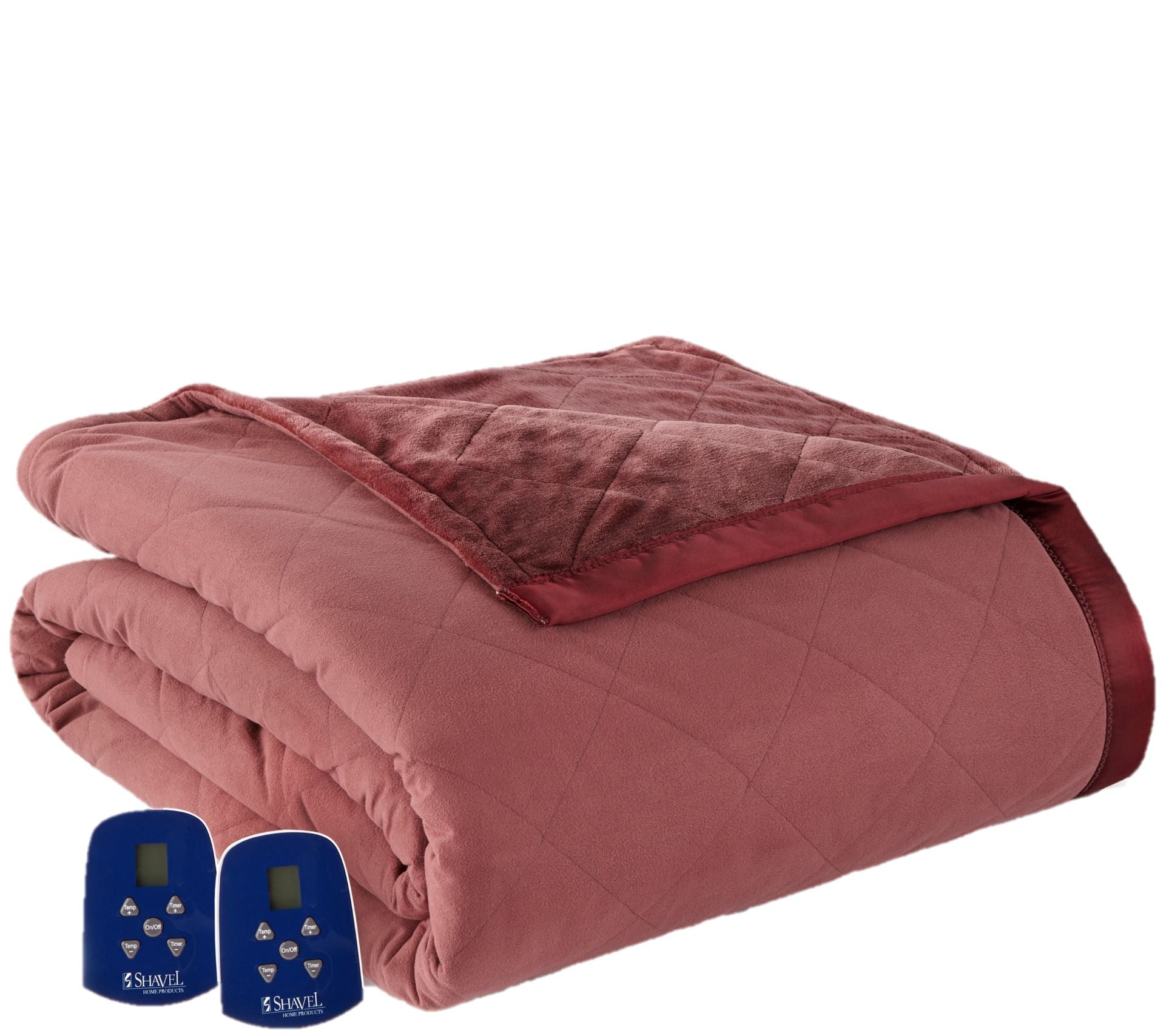 Shavel Micro Flannel Ultra Velvet Queen Electr c Blanket