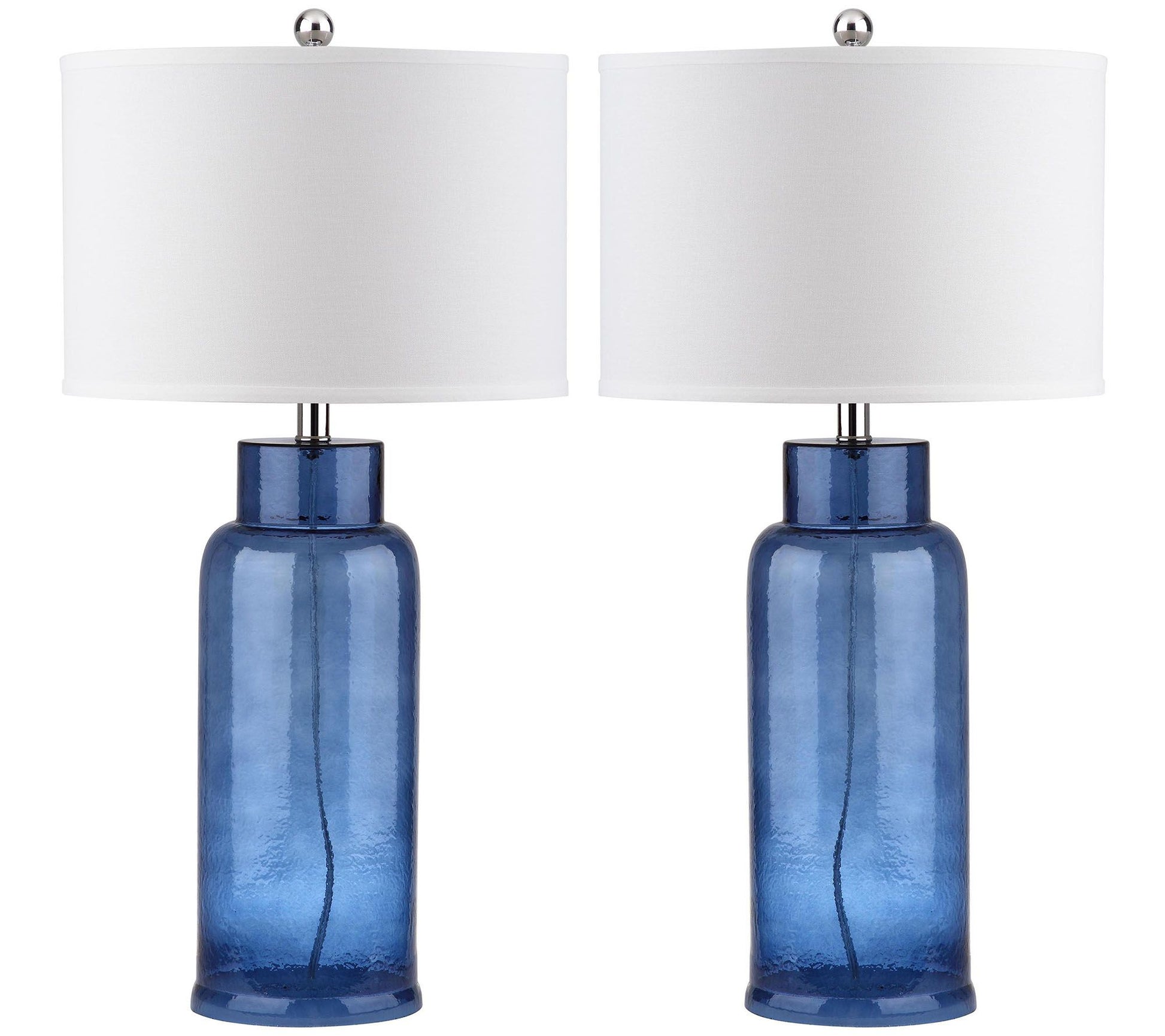 Safavieh Set of 2 Bottle Glass Lamps