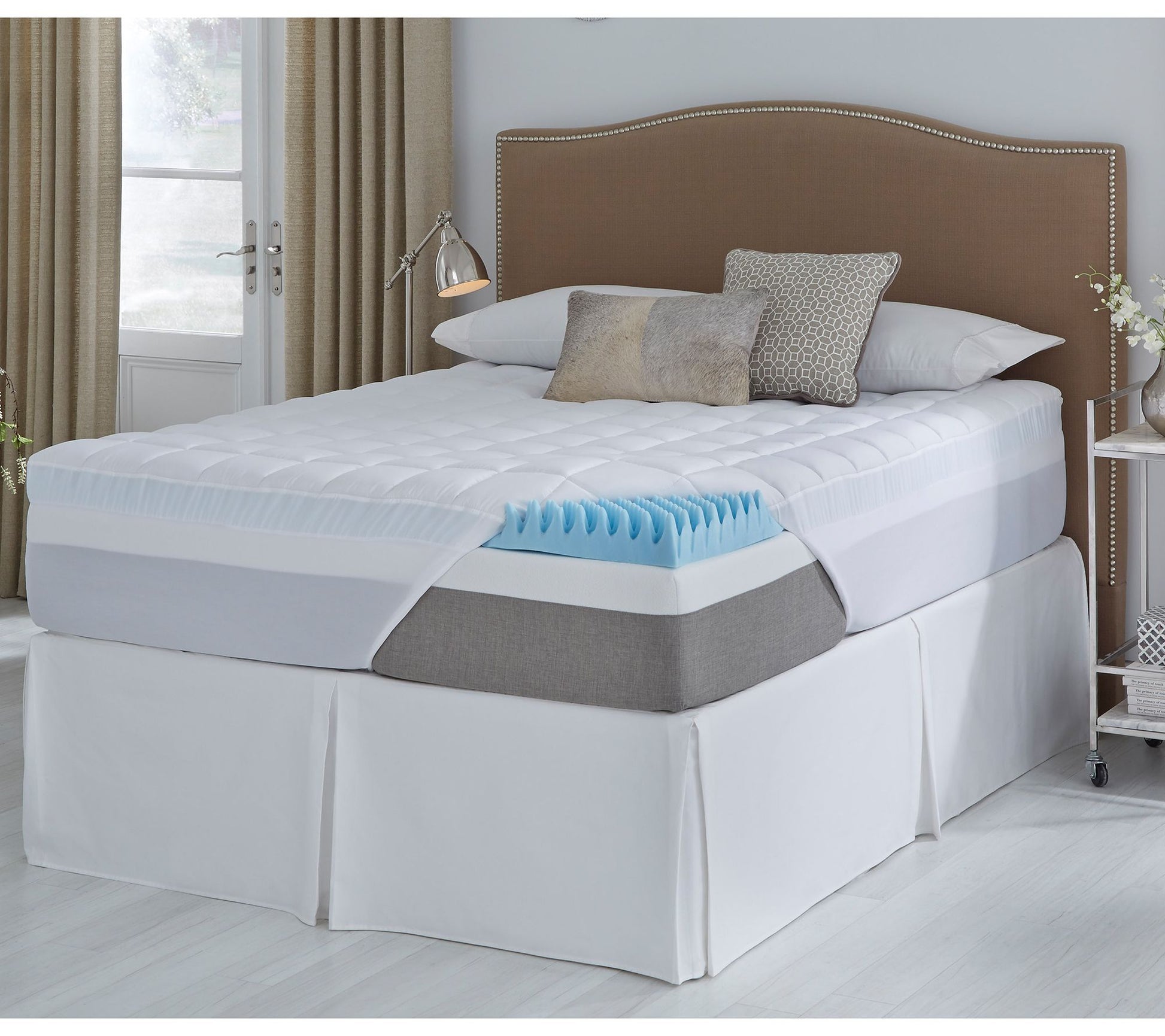 ComforPedic by BeautyRest 4.5" Reverse Gel MemFoam & Fiber FL