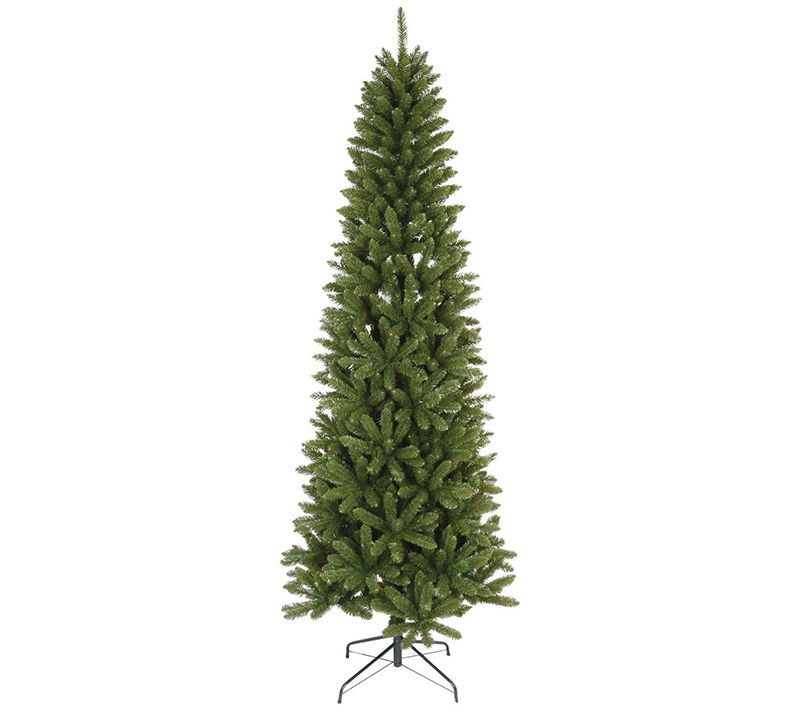 Santa's Workshop 7.5' Slim Unlit Green Pine Tree