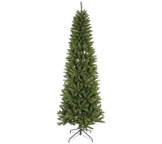 Santa's Workshop 9' Slim Unlit Green Pine Tree