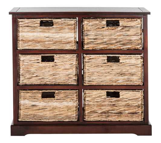 Safavieh Keenan Six-Wicker Basket Storage Chest
