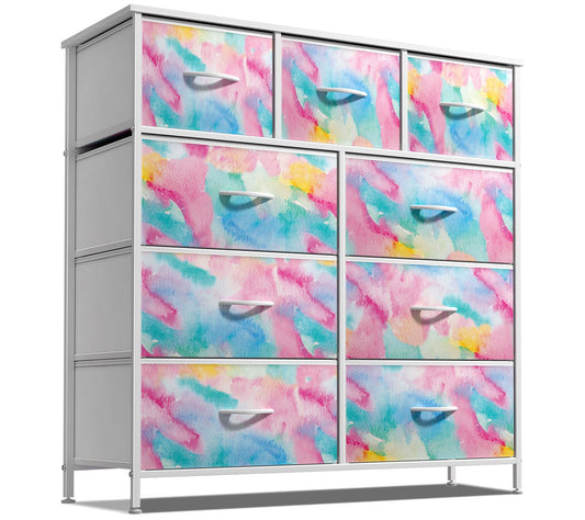 Sorbus 9-Drawer Fabric Dresser