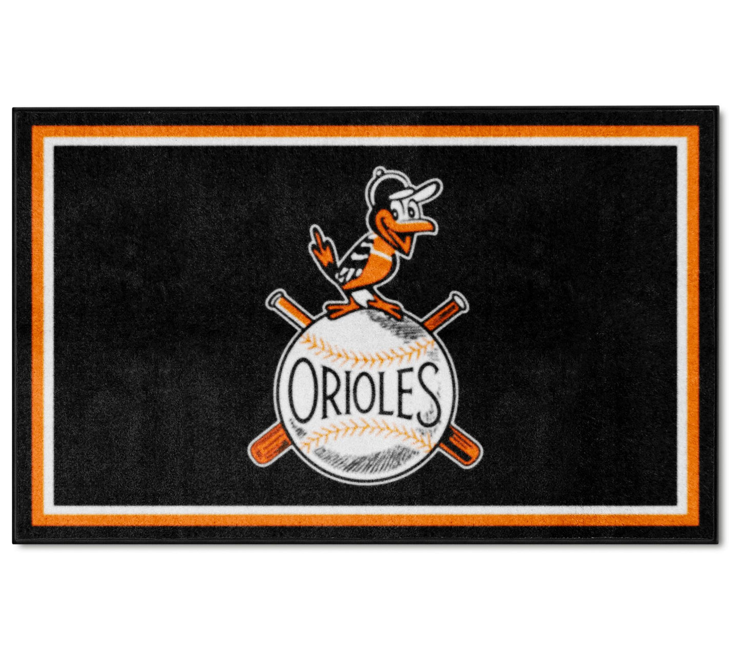 FANMATS MLB Retro 4x6 Plush Rug