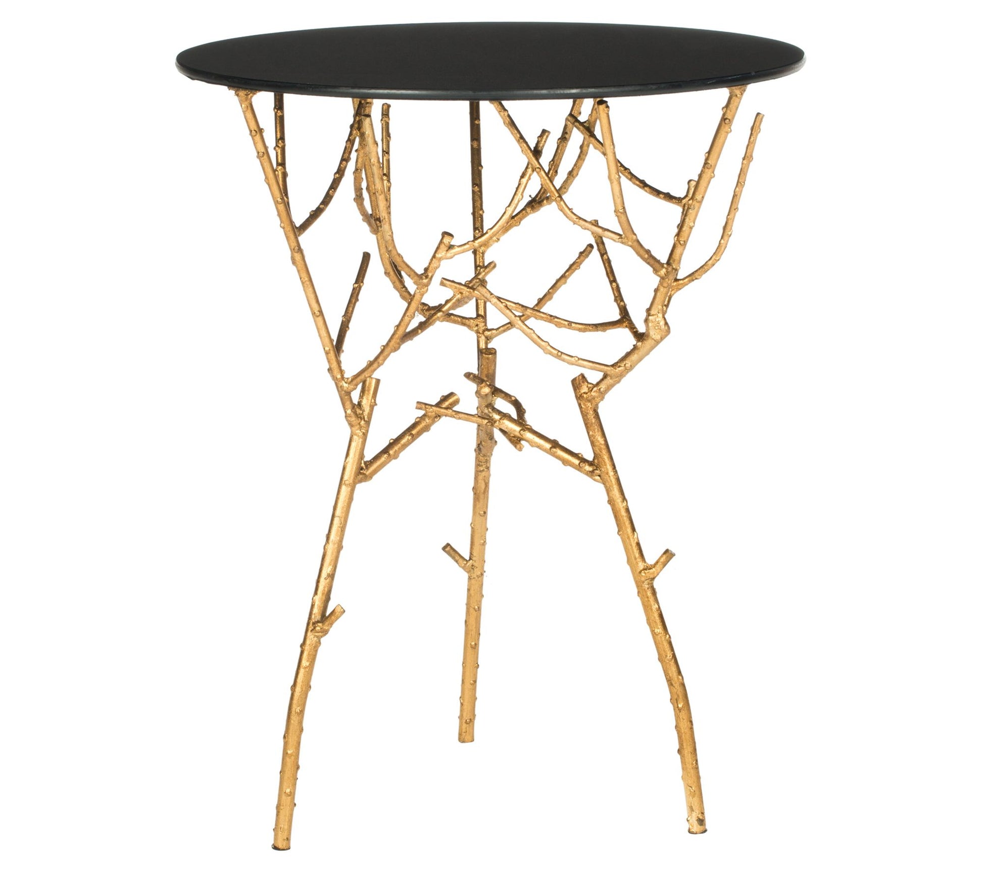 Safavieh Tara Branched Glass Top Gold Accent Table