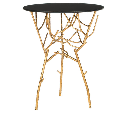 Safavieh Tara Branched Glass Top Gold Accent Table