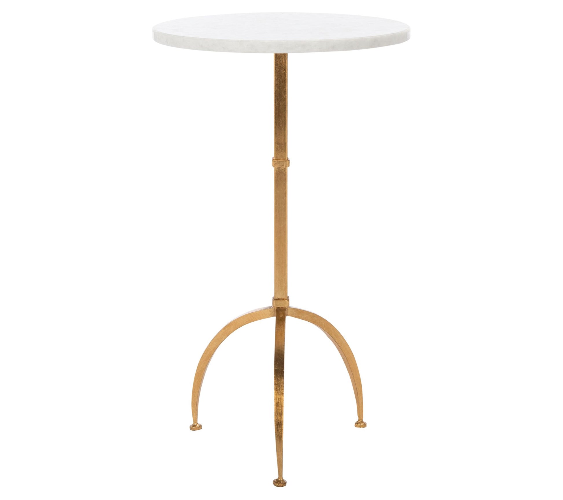 Safavieh Myrna Round Top Gold Leaf Accent Table