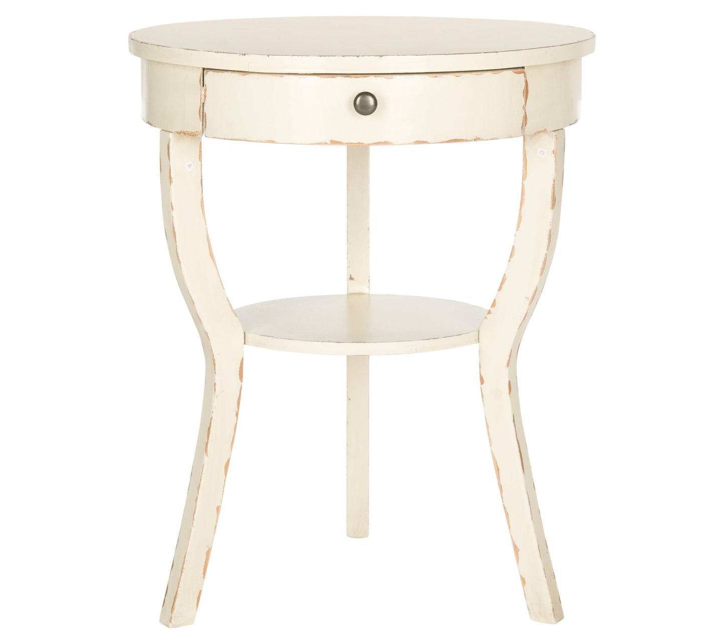 Safavieh Kendra Round Pedestal End Table with Drawer