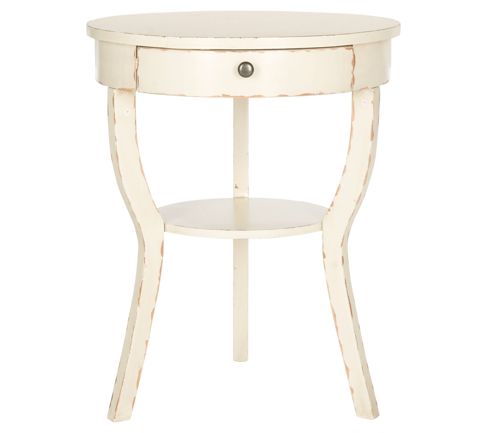 Safavieh Kendra Round Pedestal End Table with Drawer
