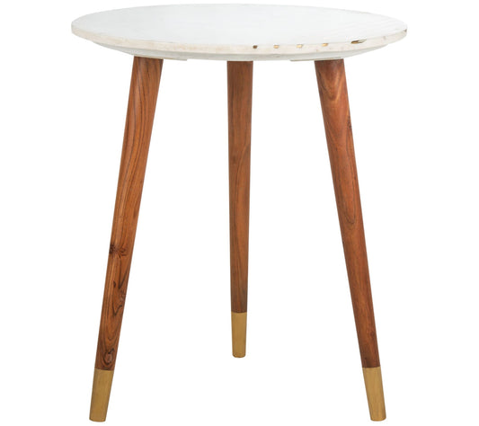 Safavieh Valerie Round Marble Accent Table