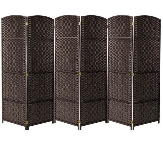 Sorbus Extra Wide - Diamond Weave Room Divider6 Panels