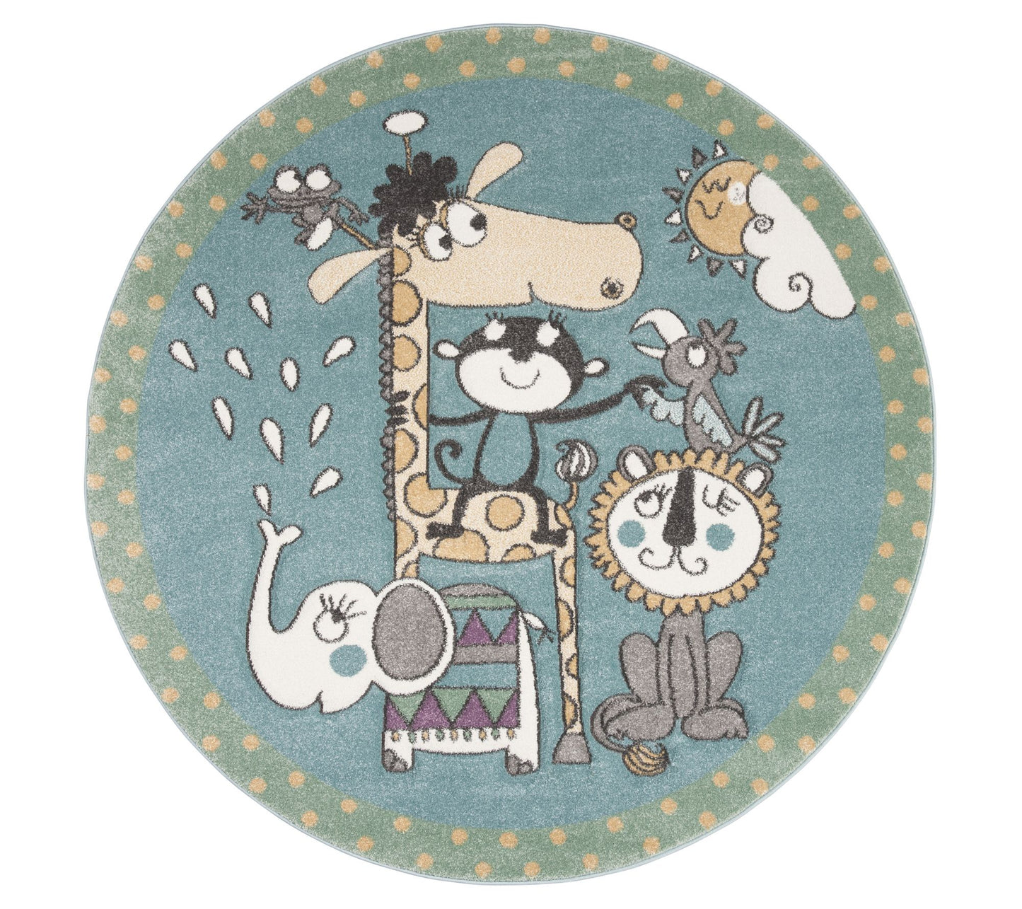 Carousel Kids 185 Collection 5'3"Diam Round Rug
