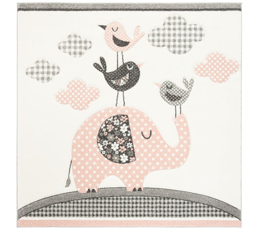 Carousel Kids 127 Collection 5'-3" X 5'-3" Square Rug