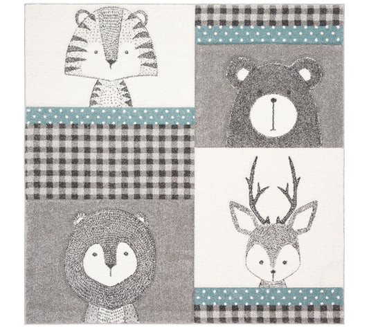 Carousel Kids 188 Collection 6'-7" X 6'-7" Square Rug