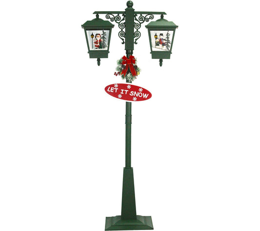 Fraser Hill Farm Let It Snow Series 74" Double Street Lamp
