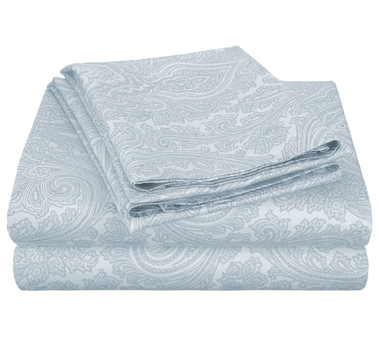 Superior Paisley 600-Thread Count CottonBlend Sheet Set, Queen