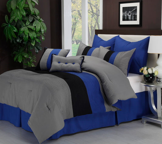 Superior Florence 8-Piece Modern Bed Set, King